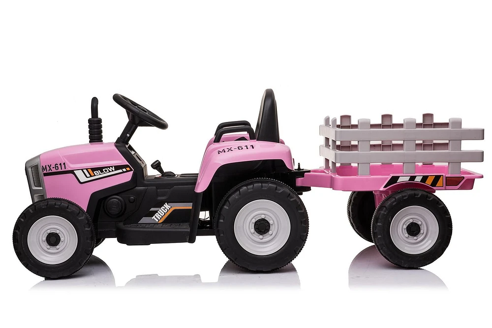 KOOL KARZ 12V Tractor – Pink