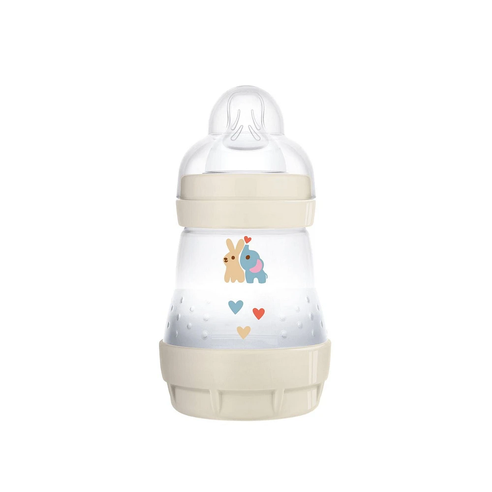 Biberon anti-coliques MAM Easy Start, 160 ml (1 unité), produits essentiels pour nouveau-né, biberons à débit lent avec tétine en silicone, biberons unisexes pour bébé