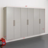 Prepac HangUps 108" Storage Cabinet Set E - 3pc