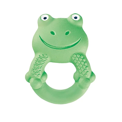 MAM Baby Toys, Teething Toys, Max the Frog 100% Natural Rubber Developmental Teether Toys, 'Friends' Collection, 4+ Months, Unisex, 1-Count