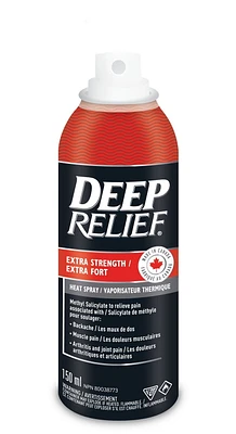 Deep Relief Spray de soulagement de la douleur à la chaleur extra-forte, soulage les muscles et les articulations endoloris Spray chauffant anti-douleur extra fort