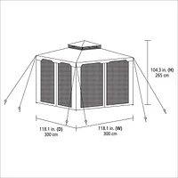 Mainstays 10 ft. x 10 ft. Soft Top Gazebo