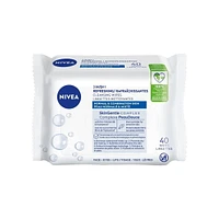 NIVEA 3-in-1 Biodegradable Face Cleansing & Make-up Removing Wipes for Normal Skin, 40 Wipes