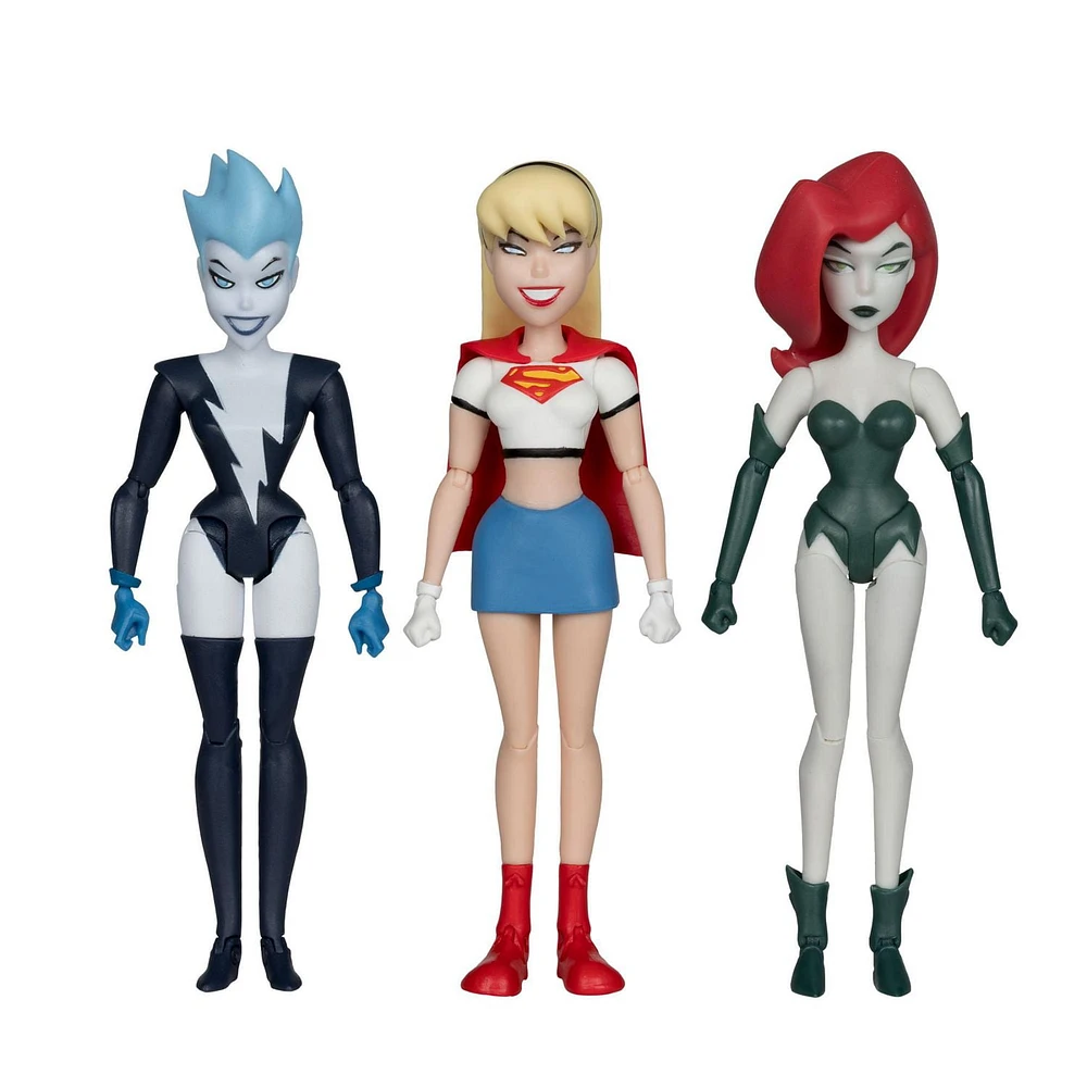 McFarlane Toys - The New Batman Adventures Poison Ivy Live Wire Supergirl (Girls' Night Out)