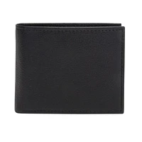 Portefeuille mince en véritable cuir de R70 en noir pour hommes