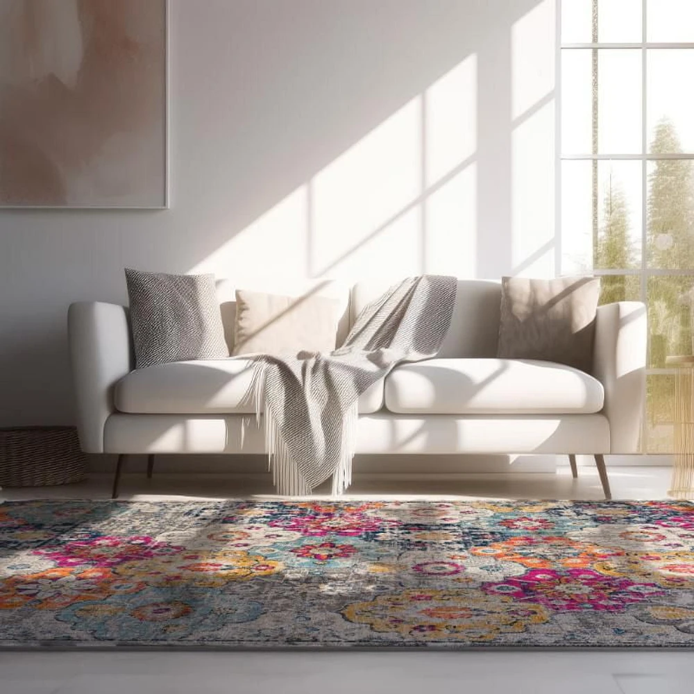 Rug Branch Savannah Collection Modern Floral Area Rug