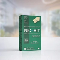 NIC HIT GUM, Nicotine 4 mg, Mint Flavor, Quit Smoking Aid