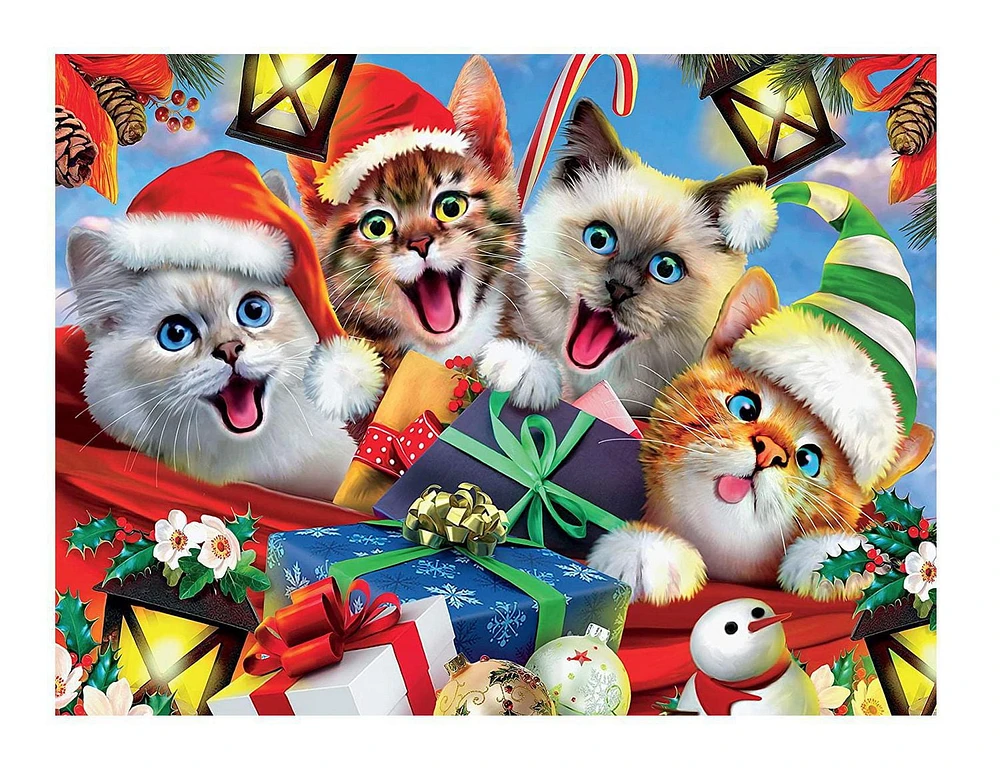 Ceaco Selfies 550-Piece Puzzle Cats in Hats