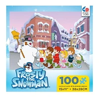 Ceaco Frosty the Snowman 100-Piece Puzzle Follow Frosty