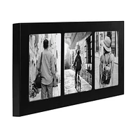 Hometrends 3 Opening Metal Collage Frame, Black 7x14in