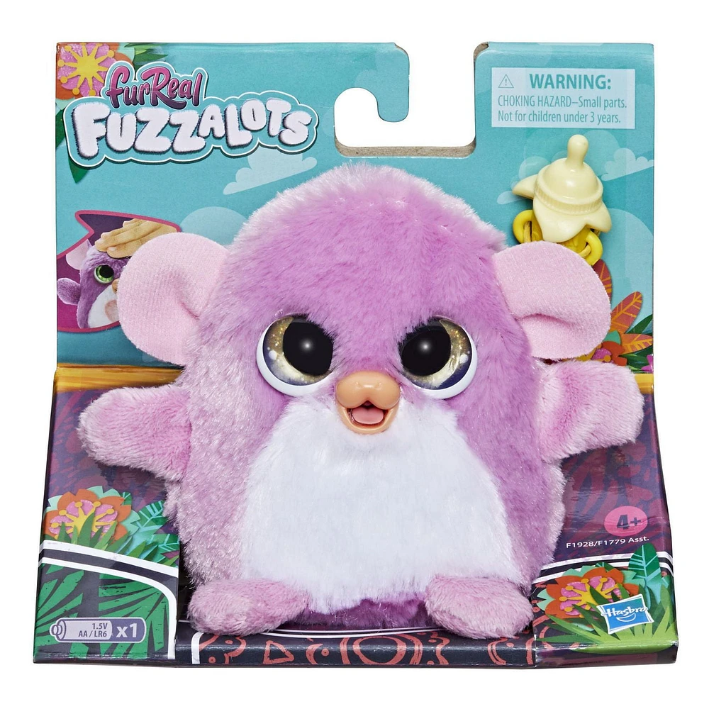 furReal Fuzzalots, singe interactif changeant de couleur, jouet à nourrir, sons et lumières, à partir de 4 ans