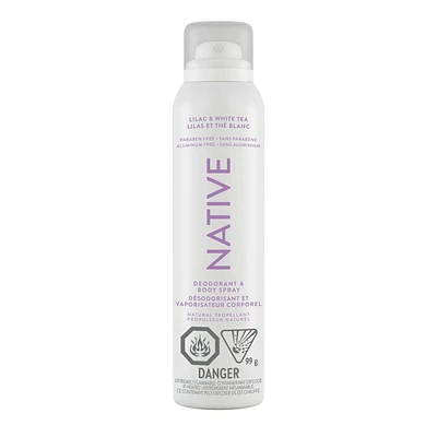 Native – Désodorisant en vaporisateur Lilas et thé blanc