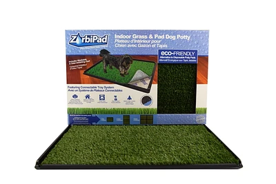 ZorbiPad Connectable Indoor Grass & Pad Dog Potty System, 16" x 24"