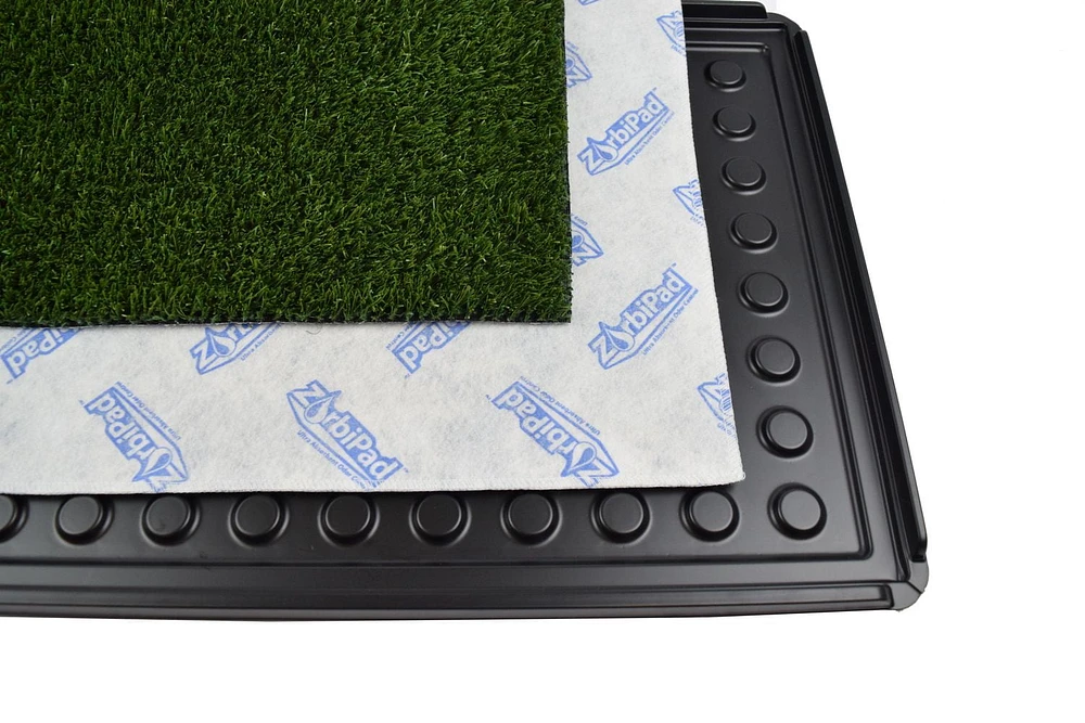 ZorbiPad Connectable Indoor Grass & Pad Dog Potty System, 16" x 24"