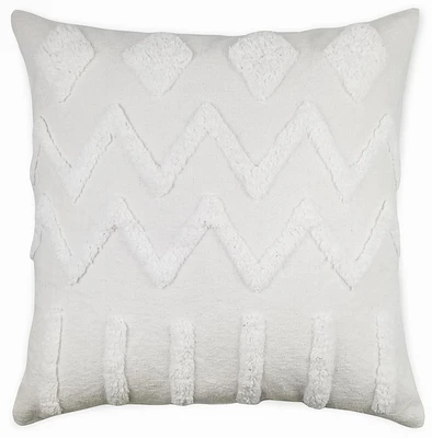 hometrends ZigZag White Decorative Cushion