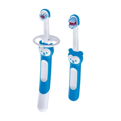 Ensemble d'apprentissage MAM Learn to Brush, garçon, 5 mois et plus, 2 unités