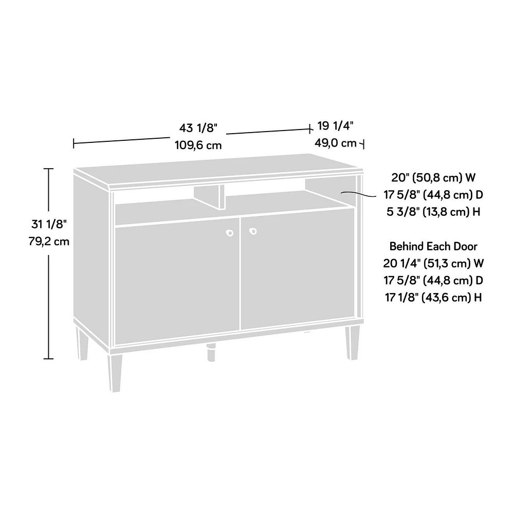 Sauder® Willow Place TV Stand, Pacific Maple™, 426121