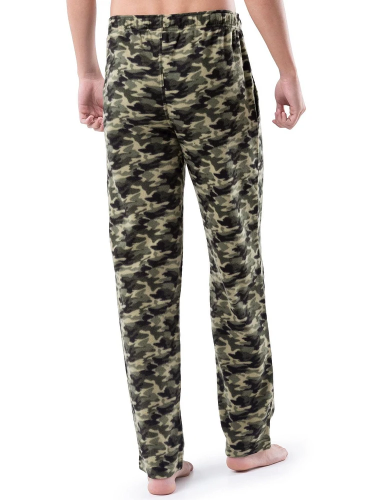 Fruit of the Loom Men's Fleece Sleep Pajama Pant  Green