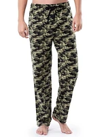 Fruit of the Loom Men's Fleece Sleep Pajama Pant  Green