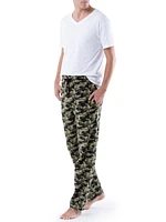 Fruit of the Loom Men's Fleece Sleep Pajama Pant  Green