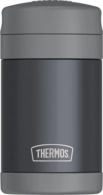 Contenant à aliments isotherme de Thermos de 16 oz avec cuillère, Grise