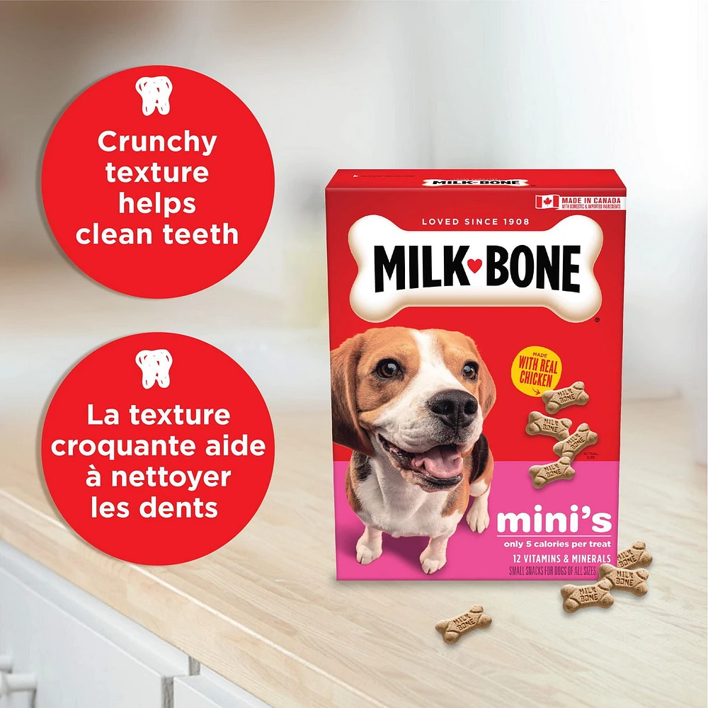 Milk-Bone Original Crunchy Biscuit Dog Treats, Mini's, 850g