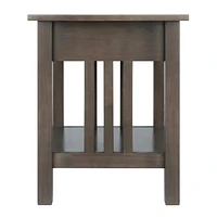 Winsome Stafford End Table, Oyster Gray