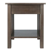 Winsome Stafford End Table, Oyster Gray