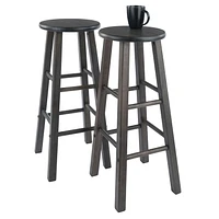 Winsome Element 29" Bar stool gray finish