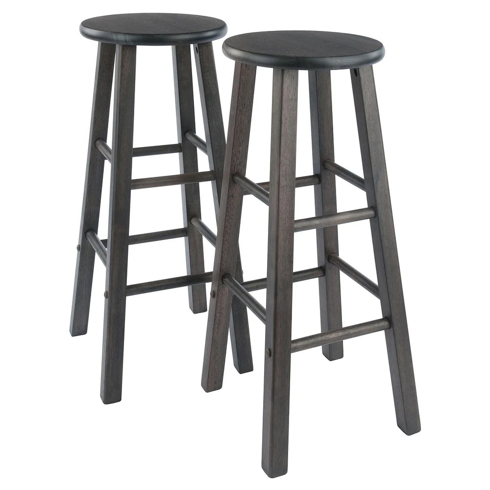 Winsome Element 29" Bar stool gray finish