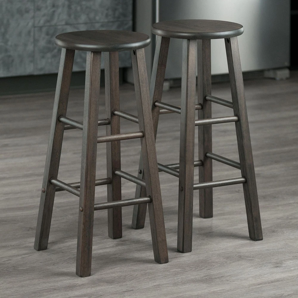 Winsome Element 29" Bar stool gray finish