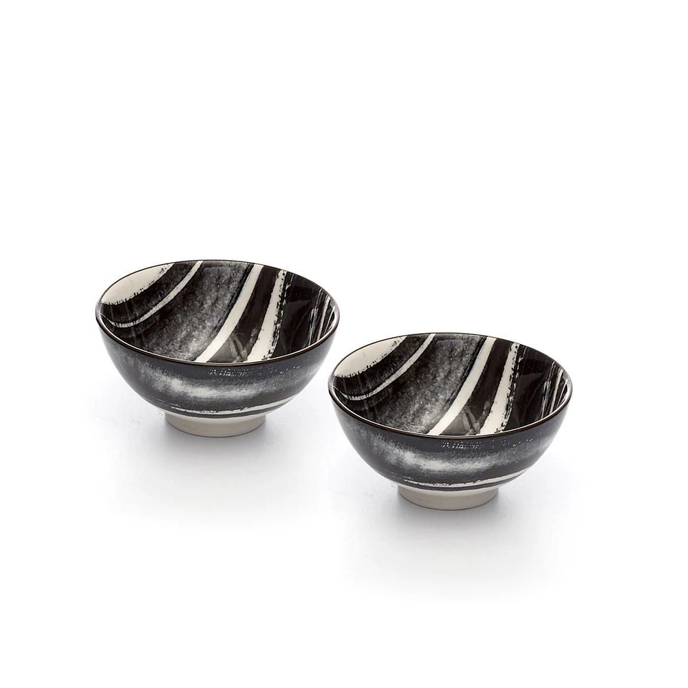 Kiku Stripe Bowl 10 cm Set of 2