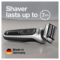 Braun Series 7 7020s Electric Razor for Men with Precision Trimmer, Wet & Dry, Rechargeable, Cordless Foil Shaver, Silver, 1 CT