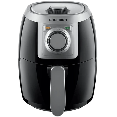 Chefman TurboFry 2 Litre Air Fryer with Adjustable Temperature Control, Black