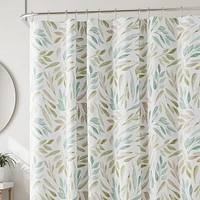 Hometrends Decorative Fabric Shower Curtain with Botanical Designs