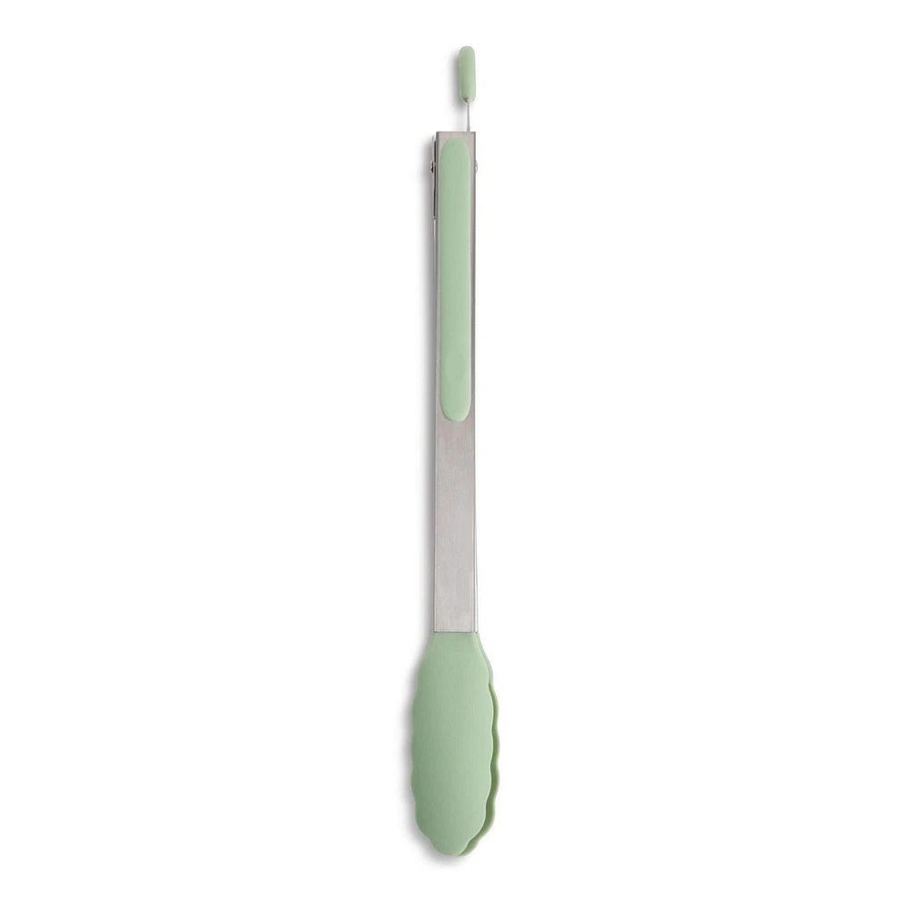 Thyme & Table Silicone Tongs, Sage