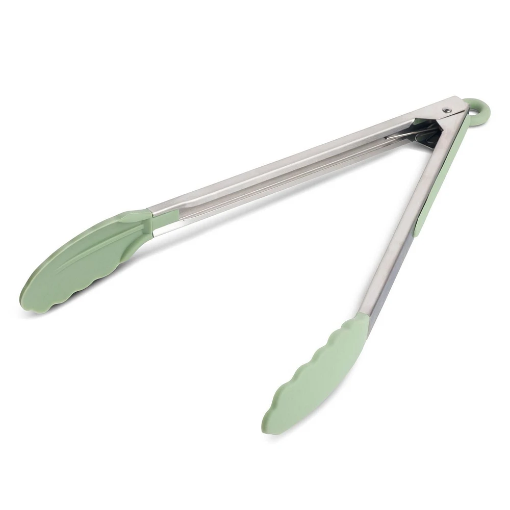 Thyme & Table Silicone Tongs, Sage