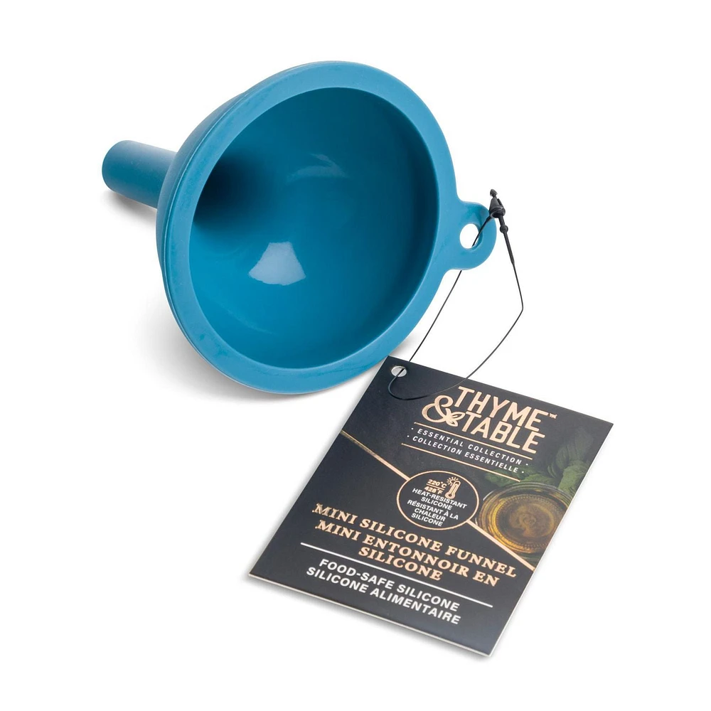 Thyme & Table Silicone Funnel, Blue