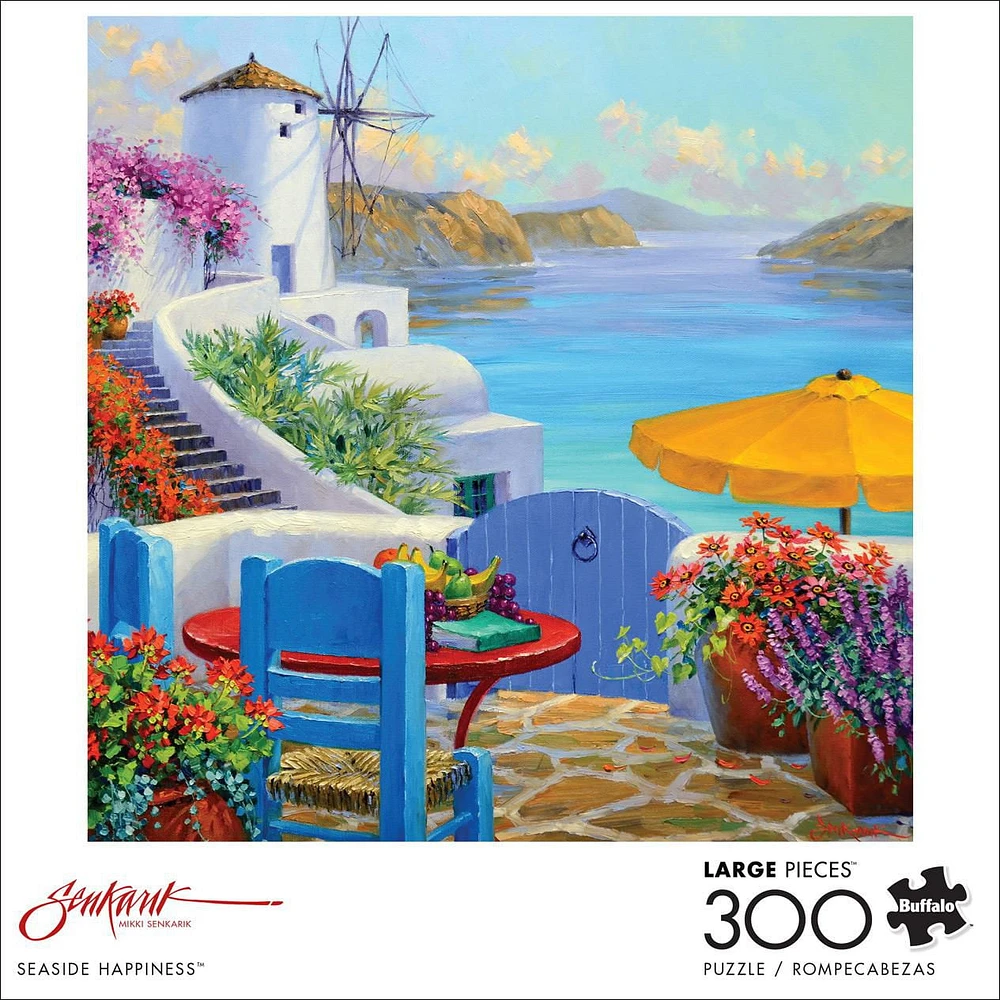 Buffalo Games - Mikki Senkarik - Seaside Happiness - 300 Piece Jigsaw Puzzle