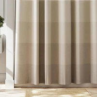 Hometrends Recycled Cotton Kristi Stripe Decorative Fabric Shower Curtain