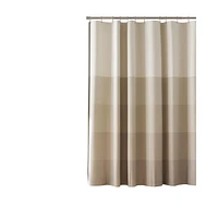 Hometrends Recycled Cotton Kristi Stripe Decorative Fabric Shower Curtain