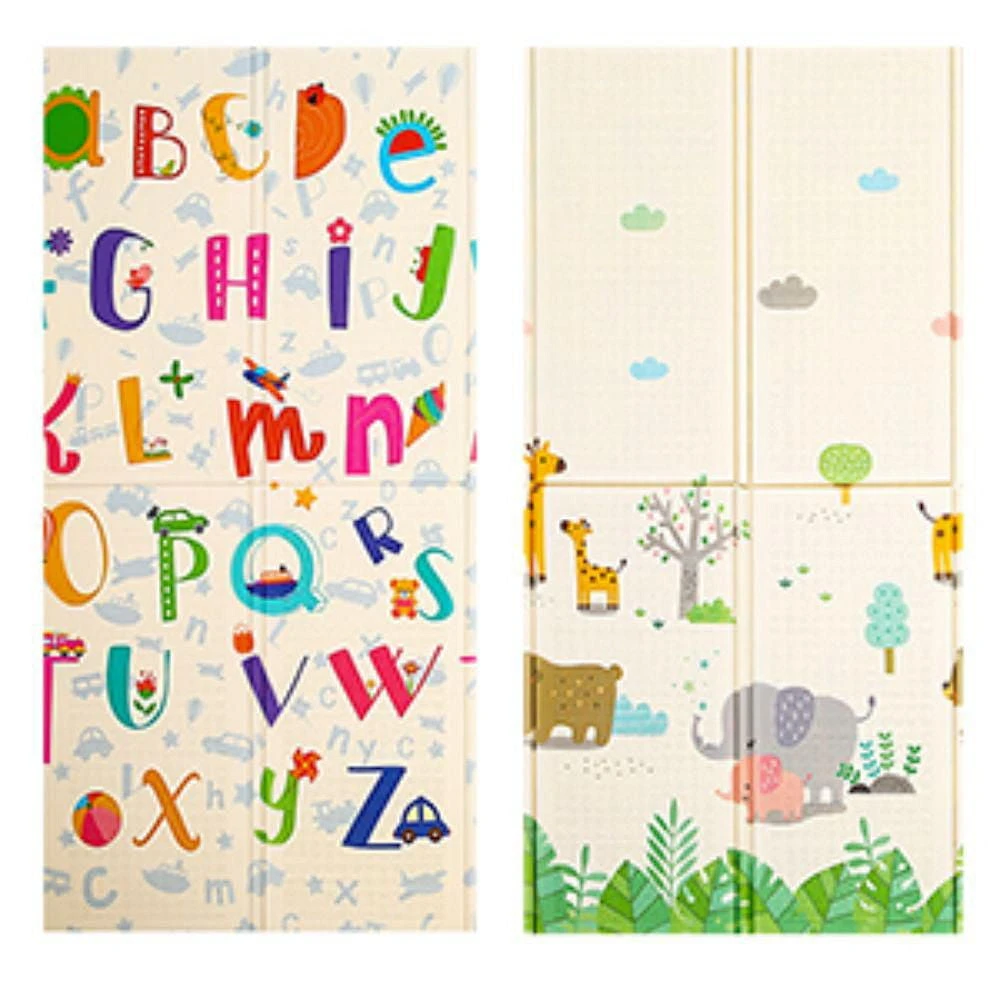 KidsVIP XXL Indoor/outdoor Toddlers Infants And Kids Double Sided Foldable Foam Playmat/picnic Mat