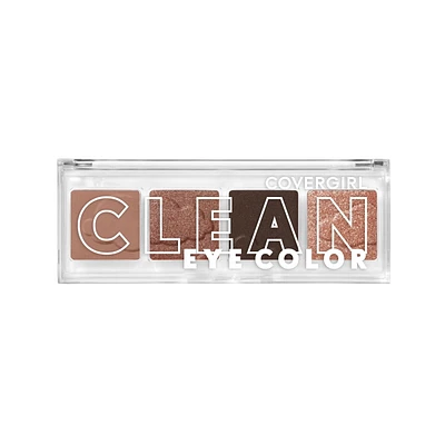 COVERGIRL Fard à paupières Clean Eye Color, pure, sain et végétalien, sans talc, huile minérale, paraben et parfum, hautement pigmenté, Sans Cruauté Fard à paupières pur et sain