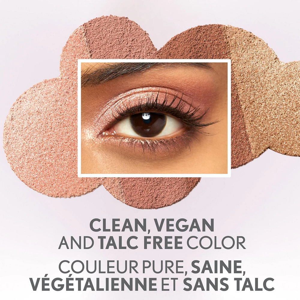 COVERGIRL Fard à paupières Clean Eye Color, pure, sain et végétalien, sans talc, huile minérale, paraben et parfum, hautement pigmenté, Sans Cruauté Fard à paupières pur et sain