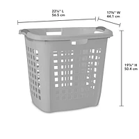 Sterilite Ultra™ 70.5L Easy Carry Hamper - Soft Silver