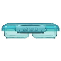 Sistema Ocean Bound Plastic Small Split Food Storage Container, 350 mL, BPA-Free