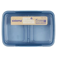 Sistema Ocean Bound Plastic Small Split Food Storage Container, 350 mL, BPA-Free