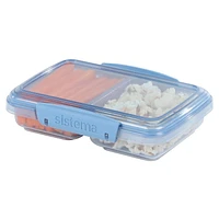 Sistema Ocean Bound Plastic Small Split Food Storage Container, 350 mL, BPA-Free