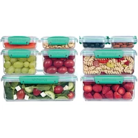 Sistema Klip It Food Storage Containers, Accents Collection, Teal