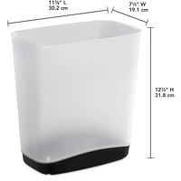 Sterilite 12.5L Slim Clear Watebasket